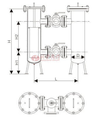 雙聯(lián)切換過濾器結(jié)構(gòu)圖