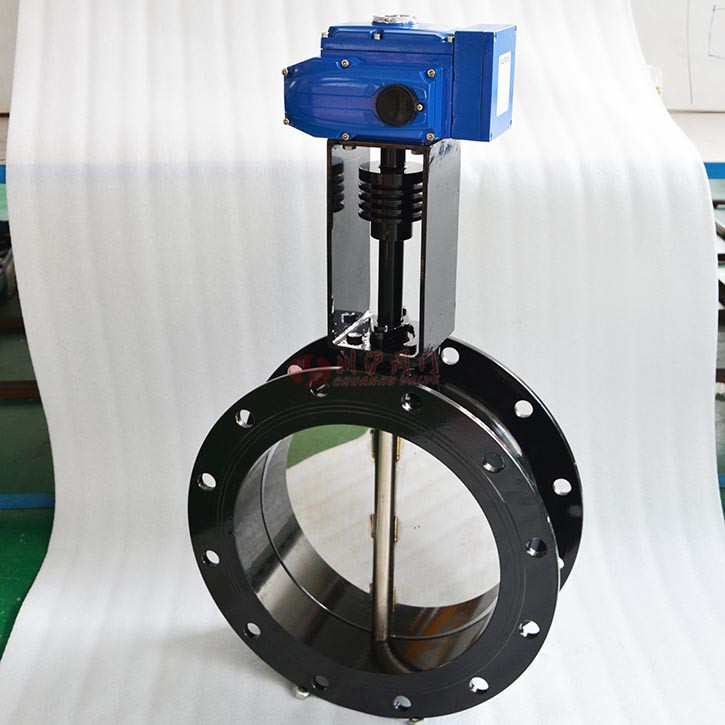 電動高溫通風蝶閥實物圖