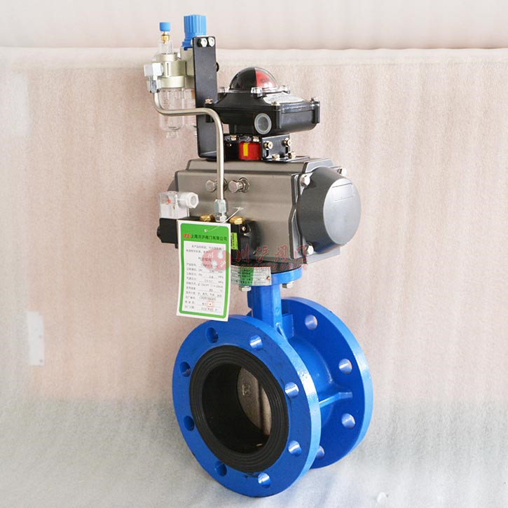 氣動(dòng)法蘭蝶閥實(shí)物圖