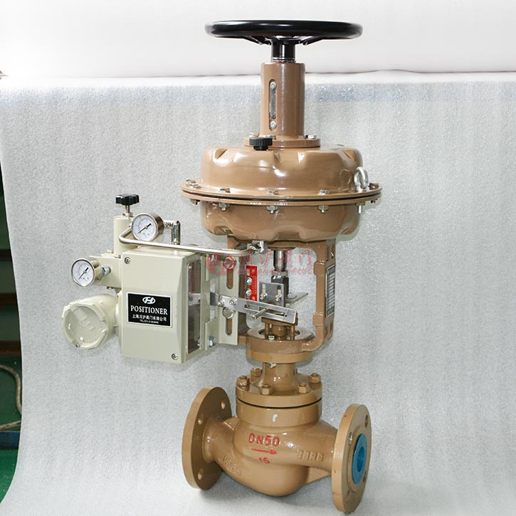 氣動調(diào)節(jié)閥帶手輪實(shí)物圖